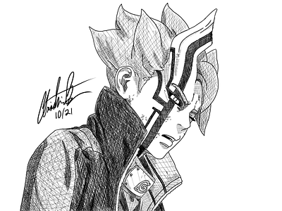 Naruto baryon digital ink by christian baum on