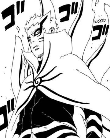 I tried to colour in mode naruto rboruto