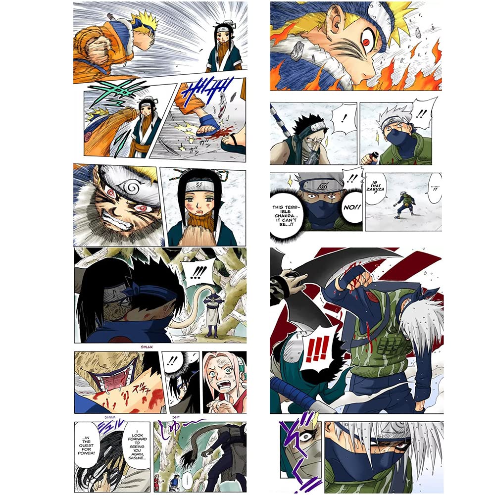 Redcloud set of naruto anime poster size a covered most episodes of naruto manga home kitchen