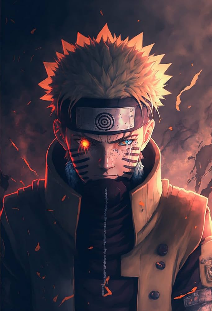 Frillify naruto anime wall poster for livg room study room gym office