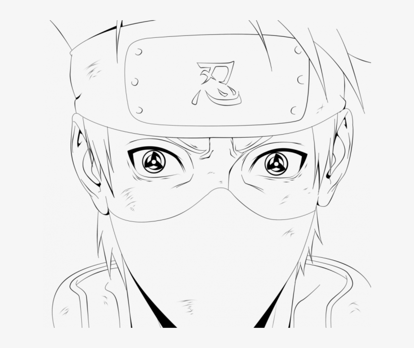 Naruto kakashi coloring page
