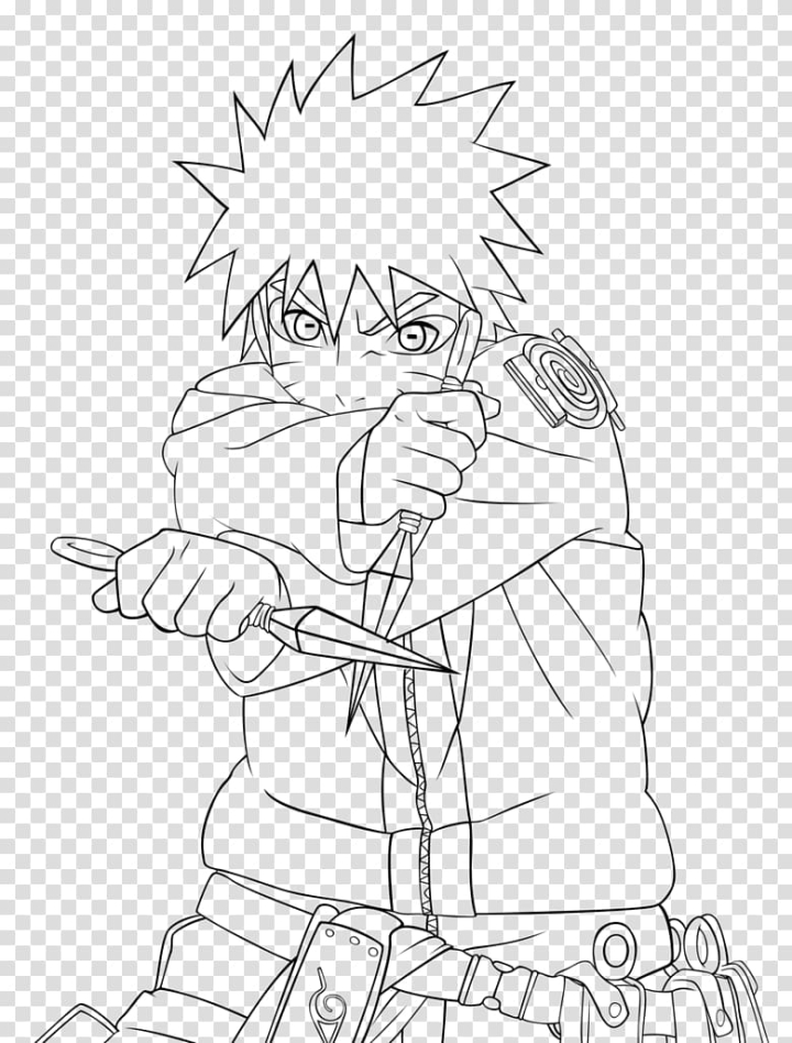 Free line art white cartoon lineart naruto transparent background png clipart
