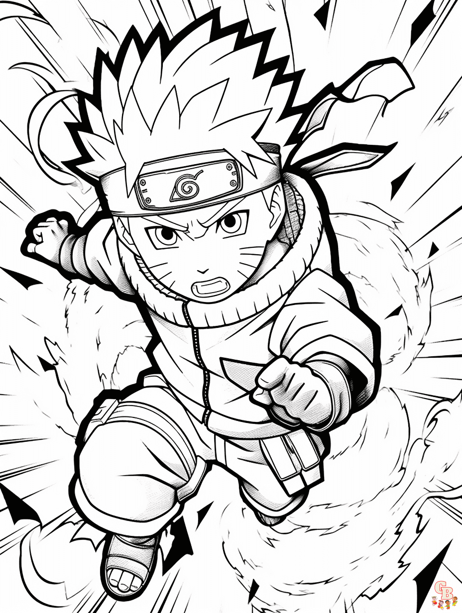 Engaging naruto coloring pages for creative fun by gbcoloring on