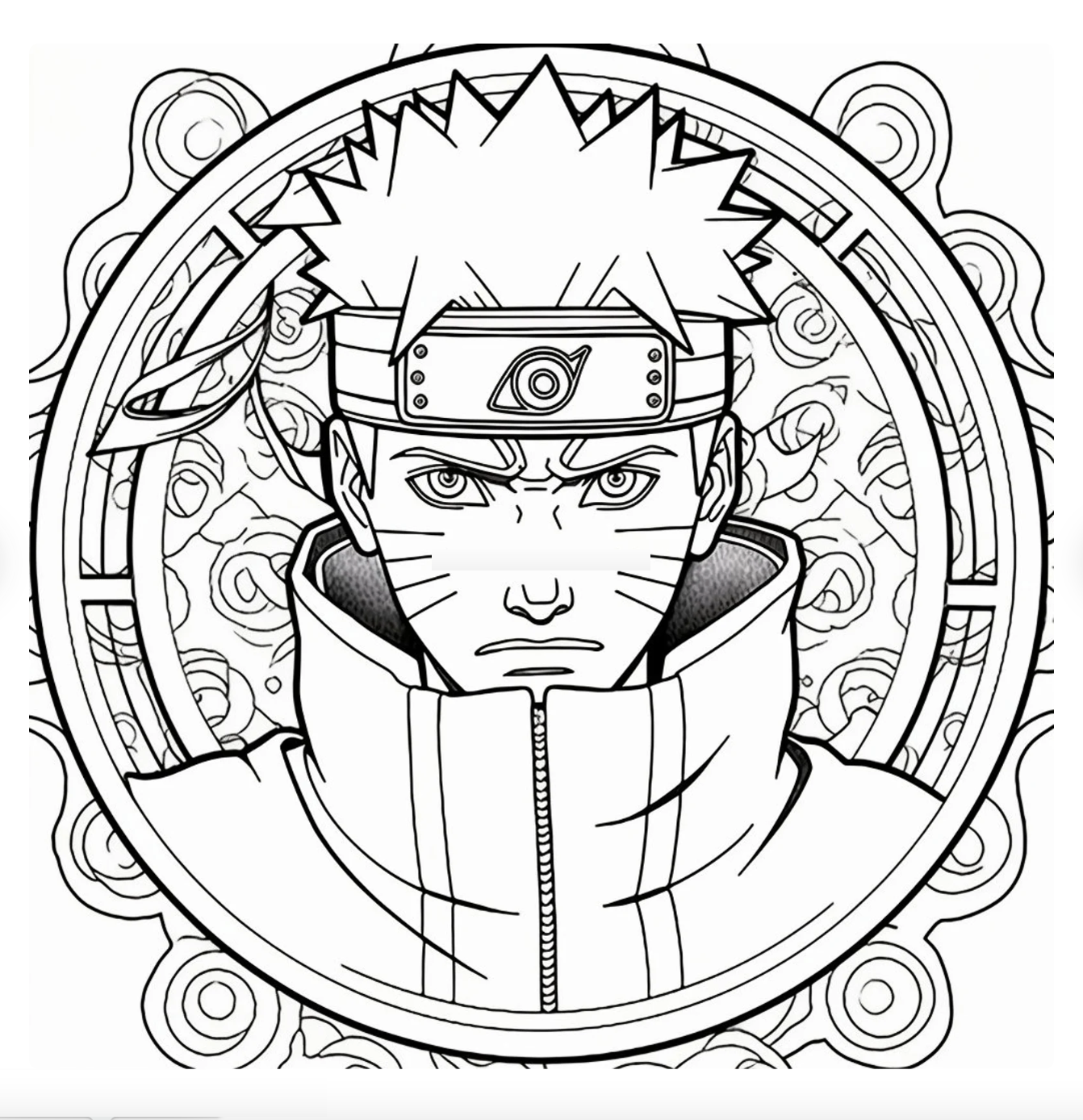 Naruto color page