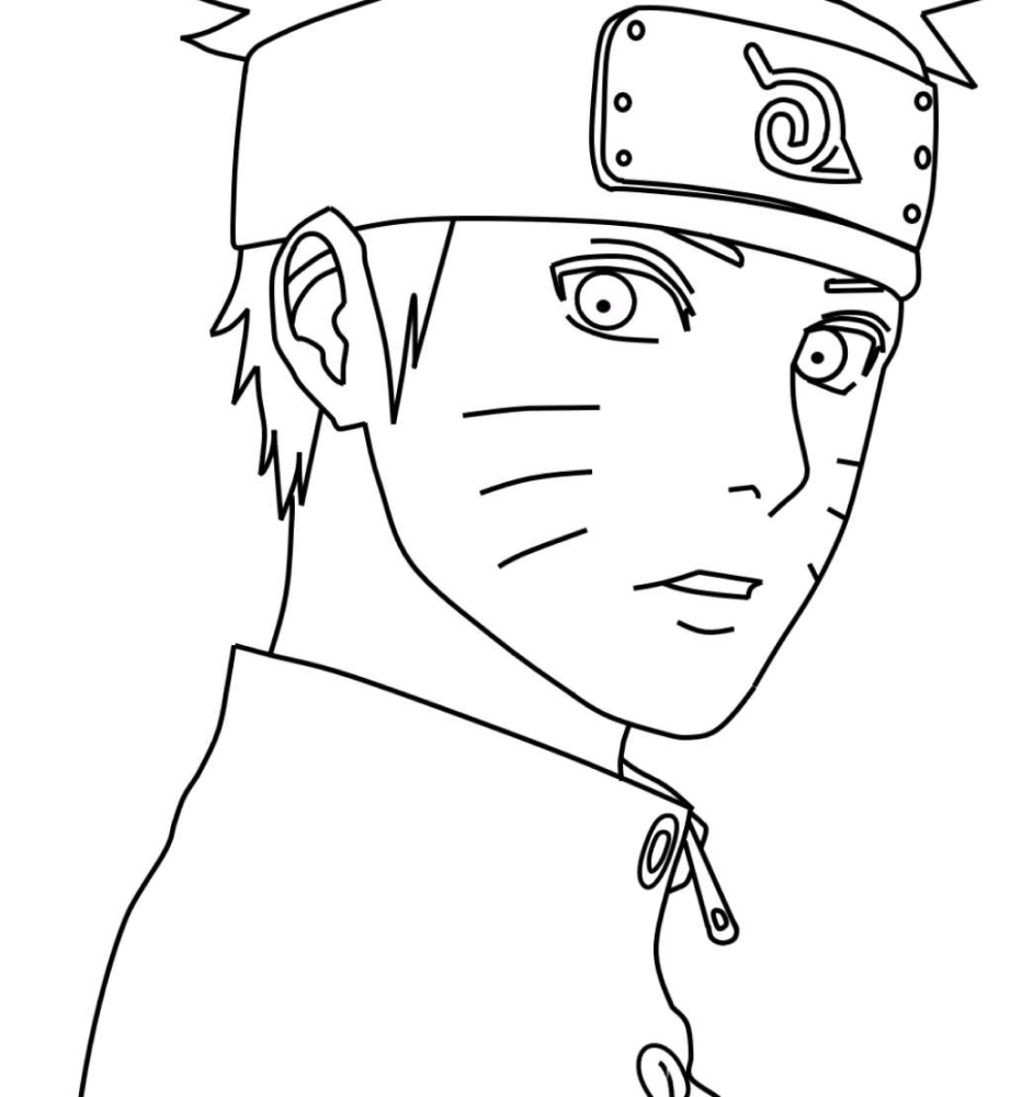Naruto anime coloring pages