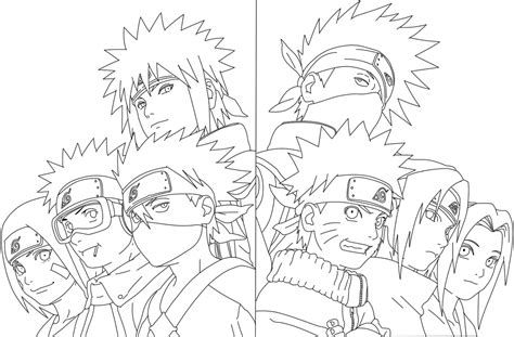 Manga dessin naruto kawaii noir et blanc