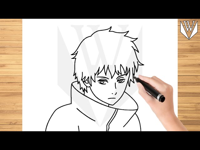 How to draw sasori naruto step by step tutorial free download coloring page