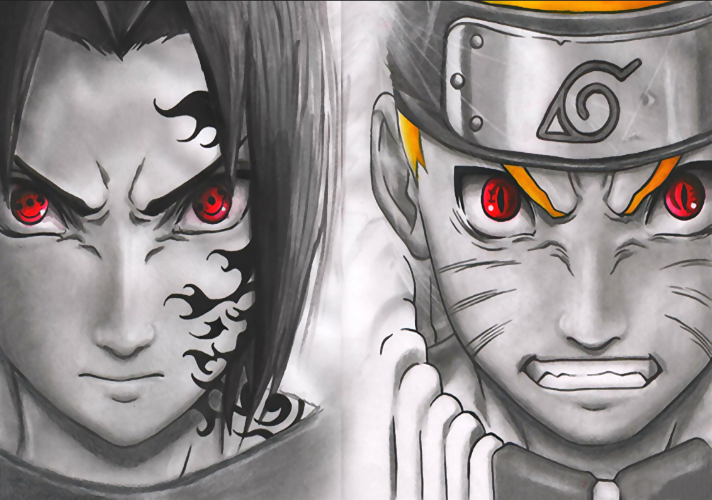 D naruto and sasuke wallpaper â my original wallpaper