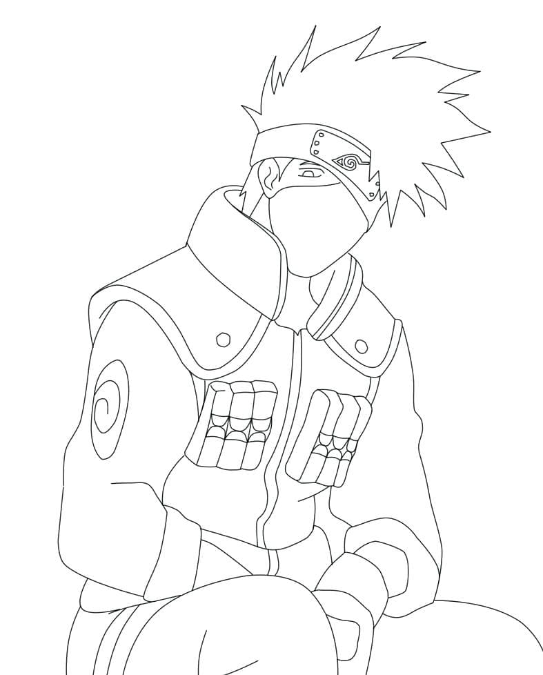 Kakashi hatake coloring pages â printable coloring pages