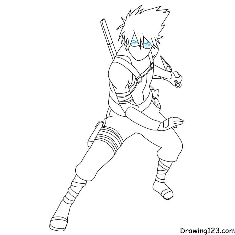 Kakashi hatake drawing tutorial