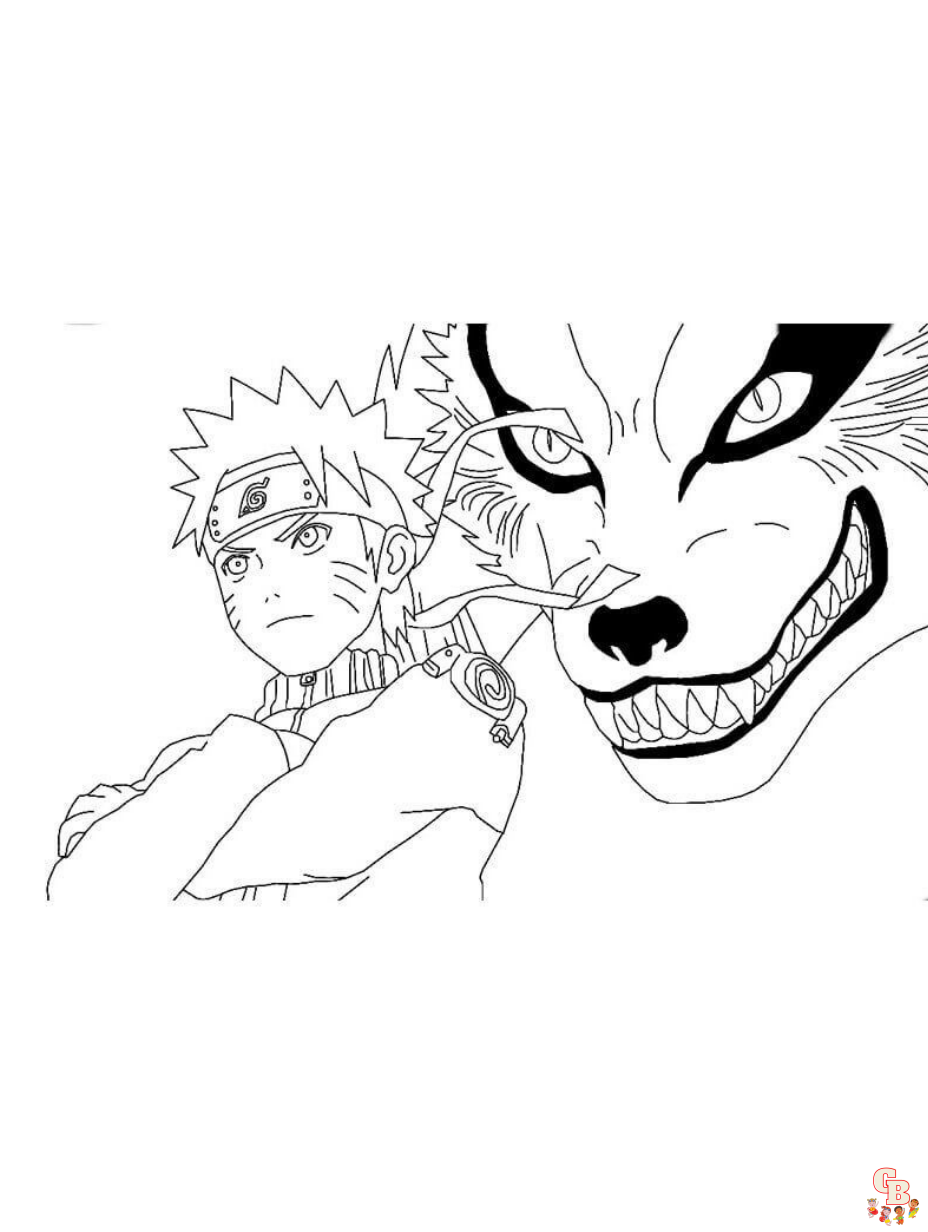 Free naruto coloring pages for kids and adults