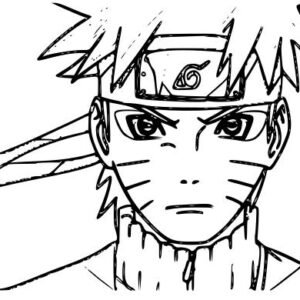 Naruto coloring page printable for free download