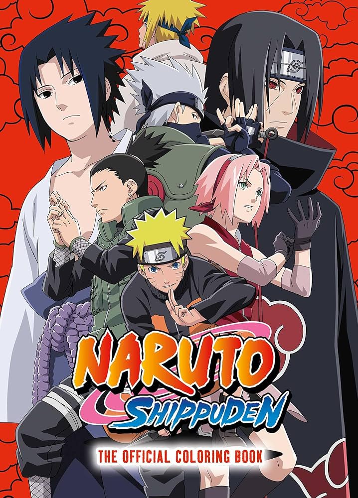 Naruto shippuden the official coloring book viz media books
