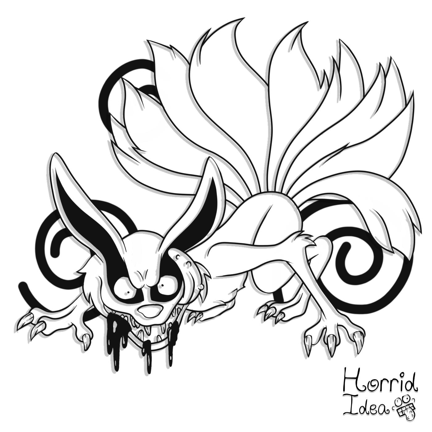 Horrid girl on x nine tailed fox naruto narutorun narutouzumaki anime crunchyroll japan kyuby ninetailfox fox kitsune magicfox bijuu jinchuriki illustration ilustracion fanart animefanart horrididea kurama foxkurama httpstco