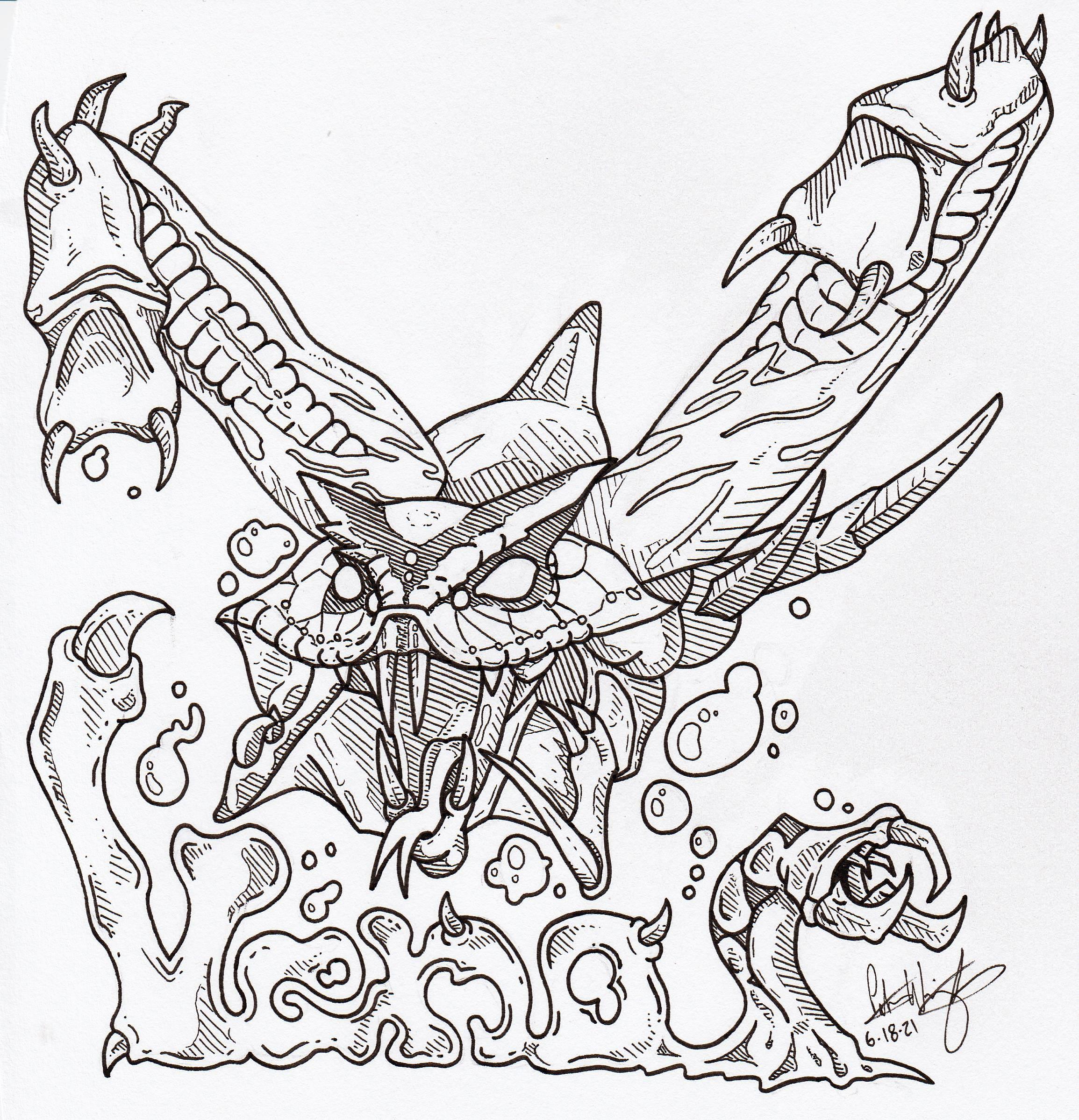 Felt like it was a good day to draw the acid king rdota