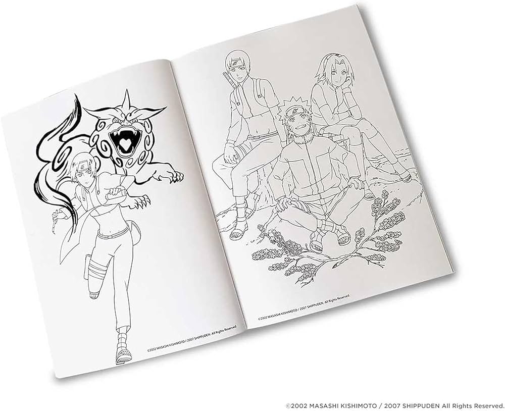 Naruto shippuden the official coloring book media viz libros