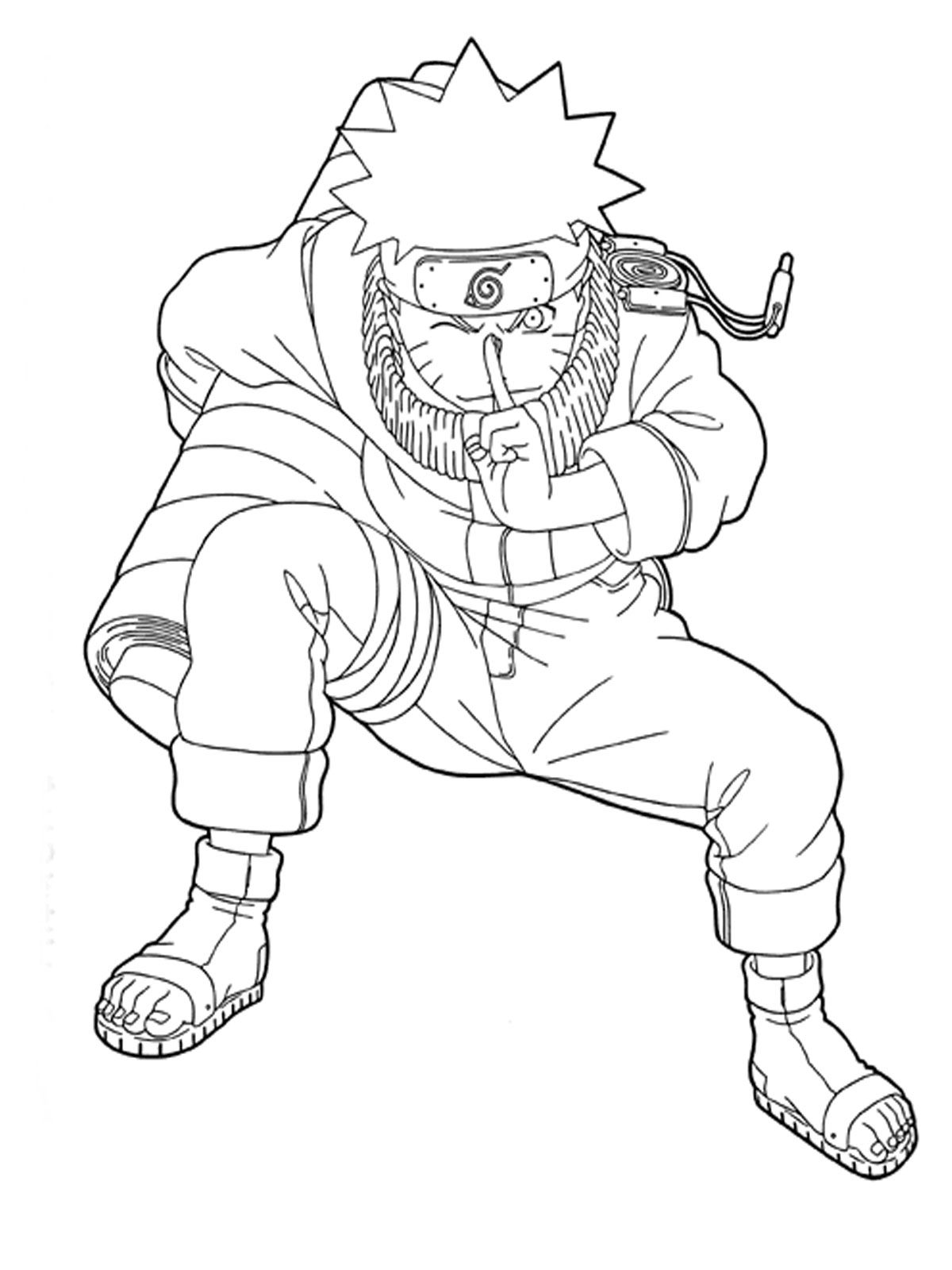 Naruto printable coloring pages