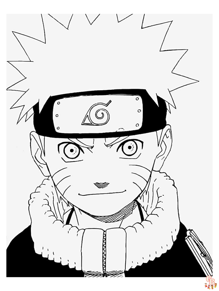 Free naruto coloring pages for kids and adults
