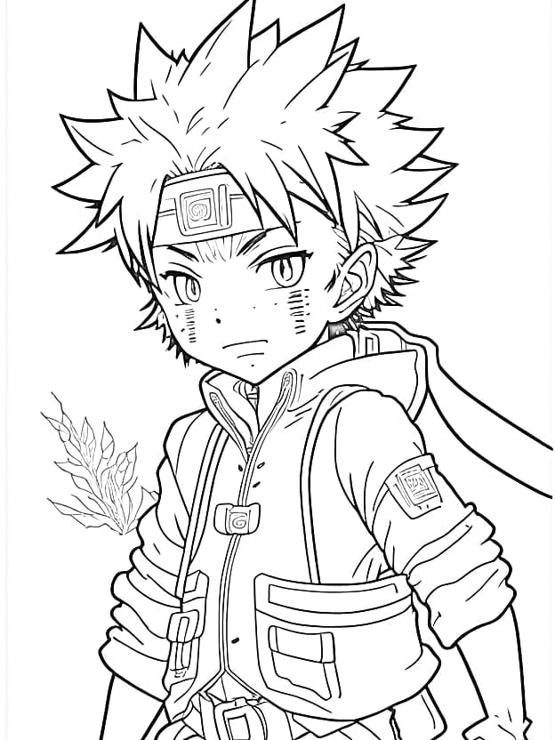 Naruto uzumaki coloring pages printable free