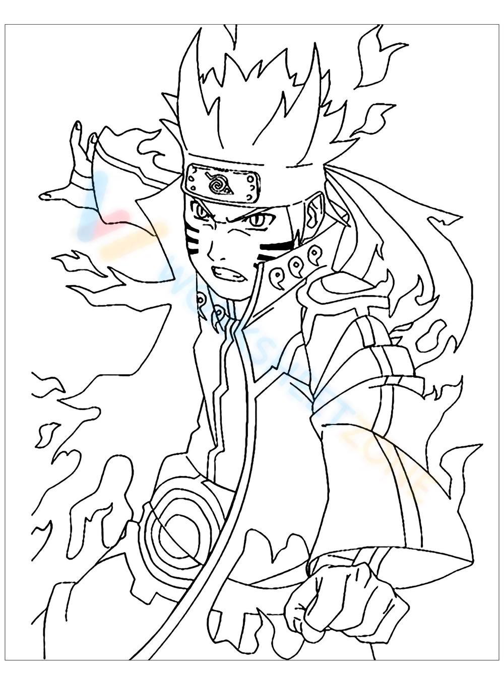 Brave naruto worksheet