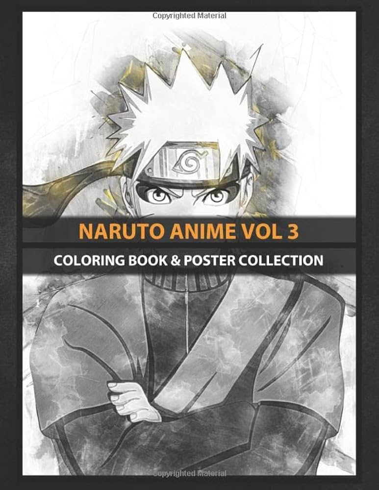Coloring book poster collection naruto anime vol six paths sage mode å éääººããã rikudå sen anime manga coloring narutona books