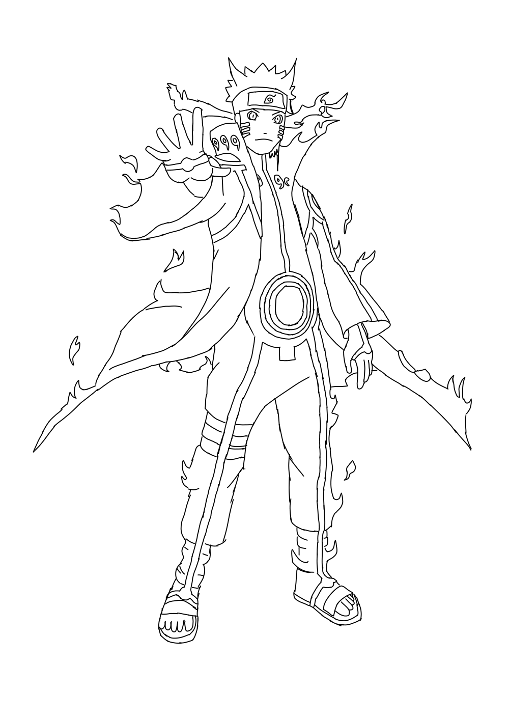 Naruto bijuu mode cjart