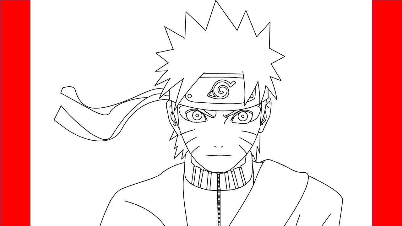 How to draw and color naruto sage mode