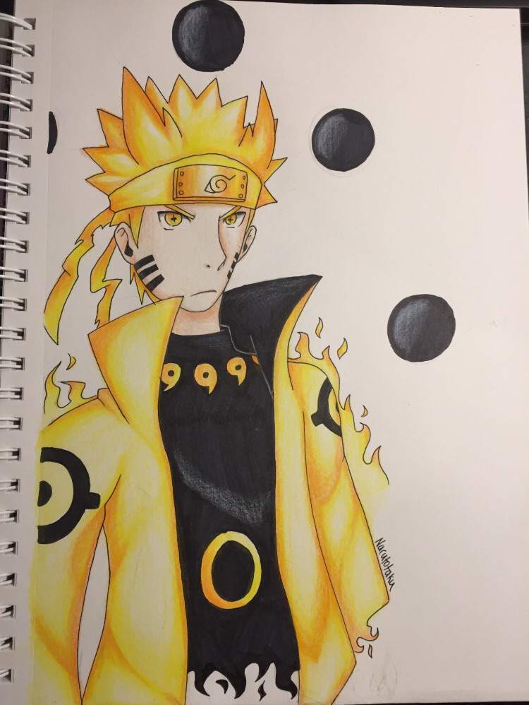 Naruto in six paths sage mode art naruto amino