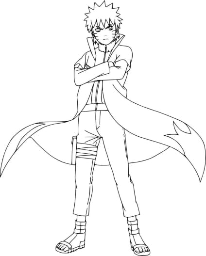 Manga free coloring pages to print for kids