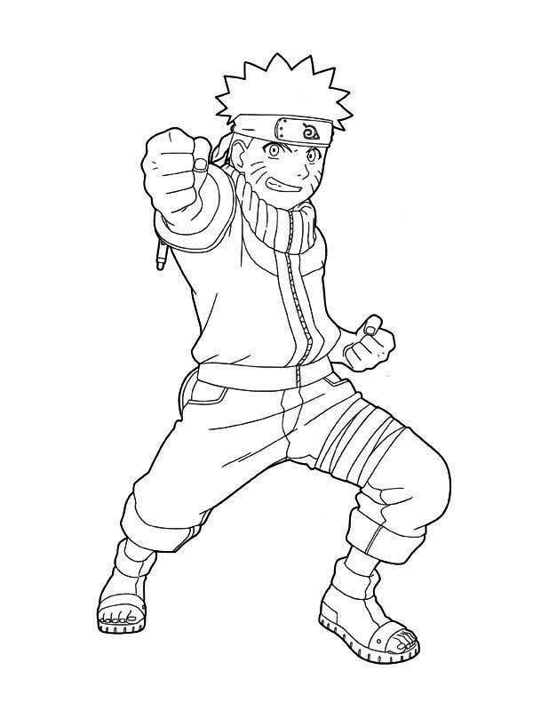 Naruto sage mode coloring pages