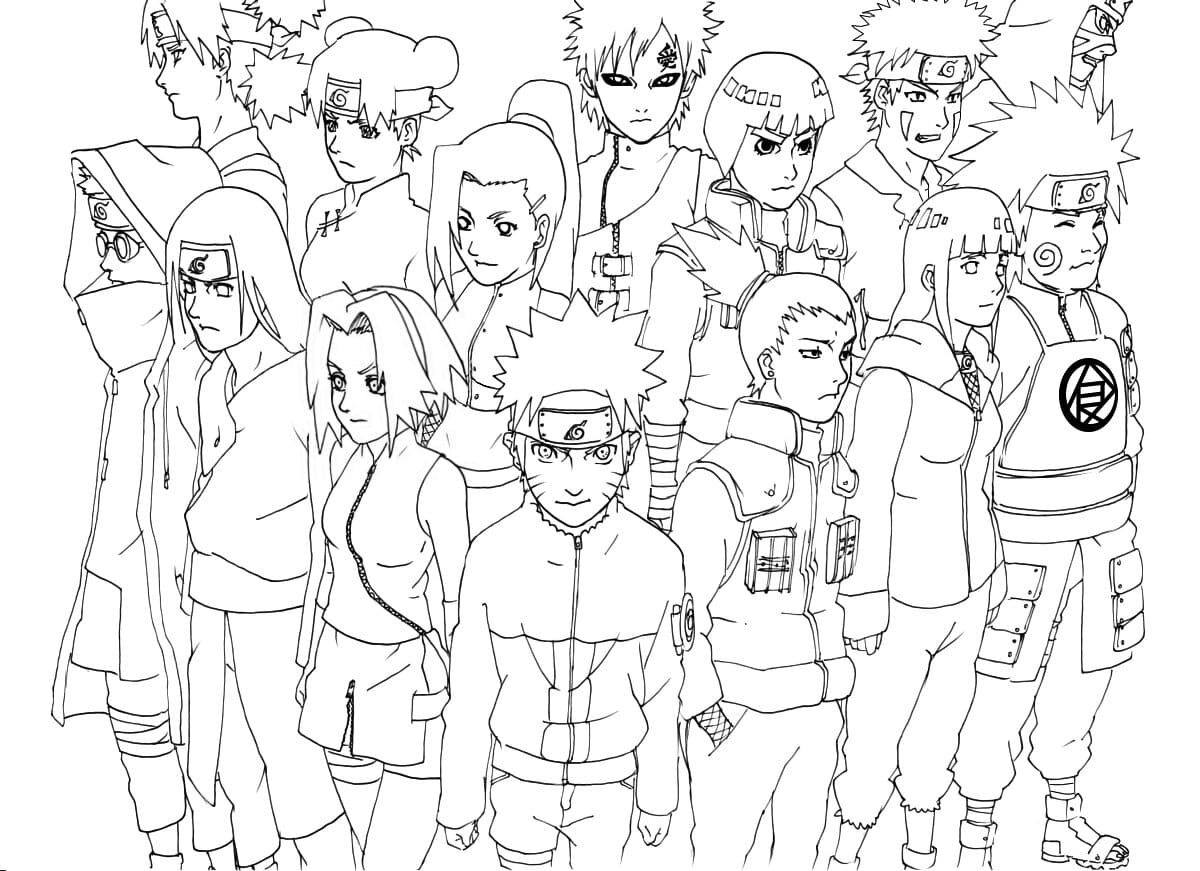 Naruto coloring pages