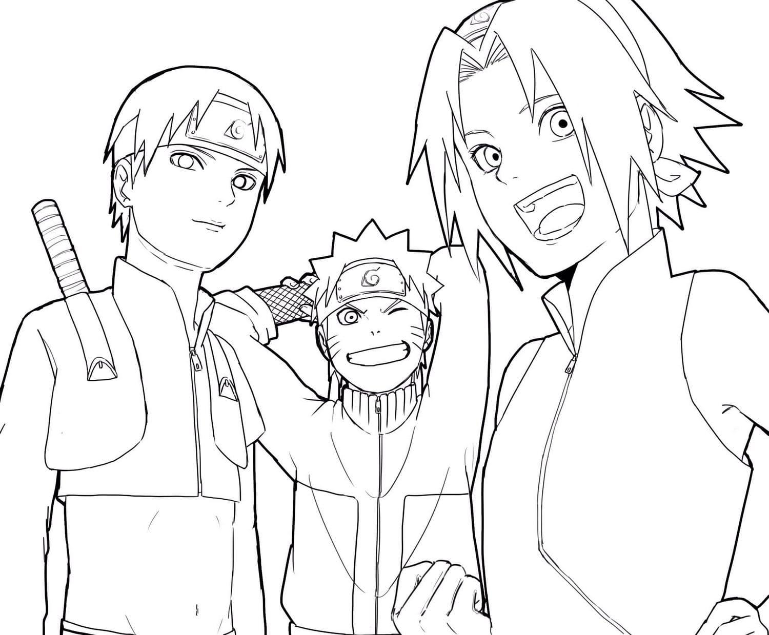Naruto coloring pages