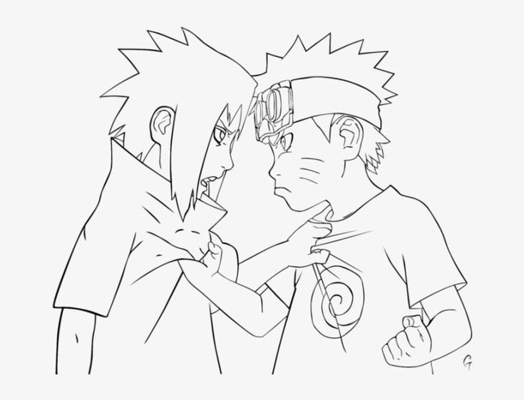 Naruto sasuke pages download and print
