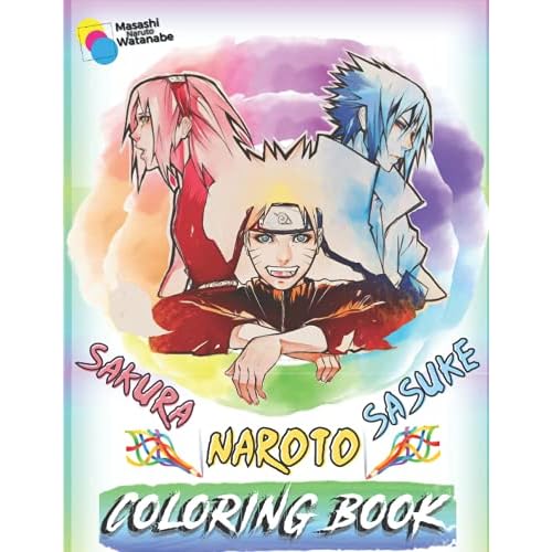 Sakura sasuke naroto coloring book ninja anime