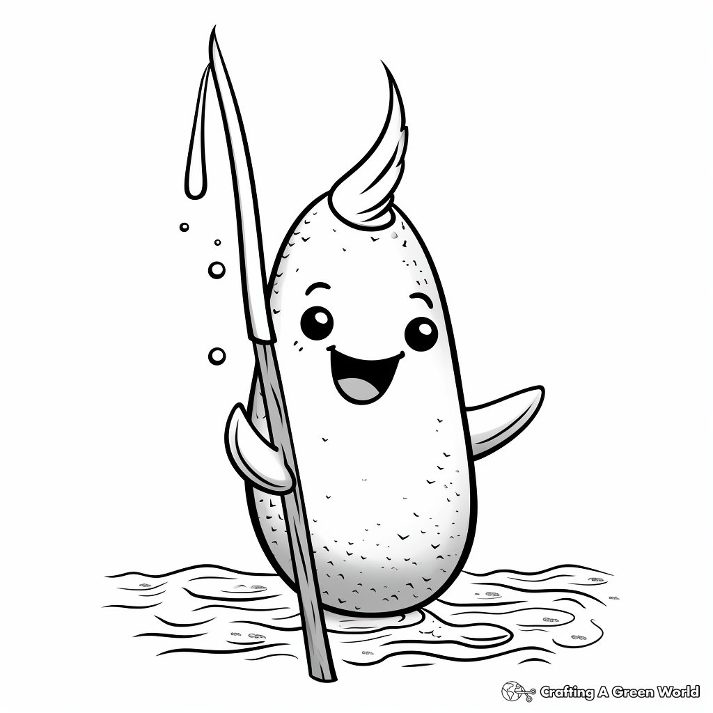 Narwhal coloring pages