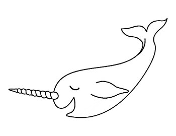Narwhal templates narwhal coloring page narwhal bulletin board narwhal unique