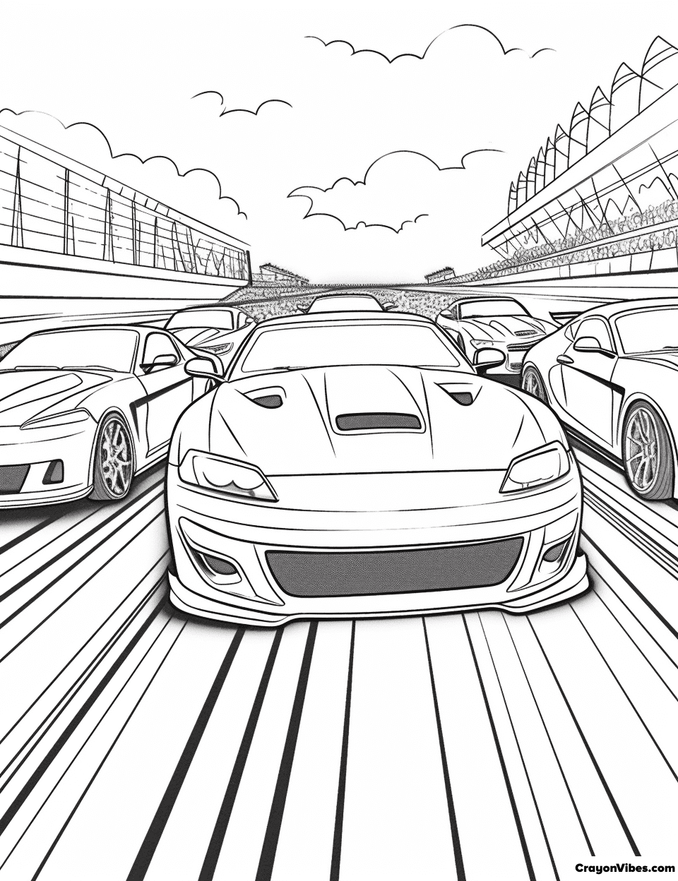 Nascar coloring pages free printables for kids and adults