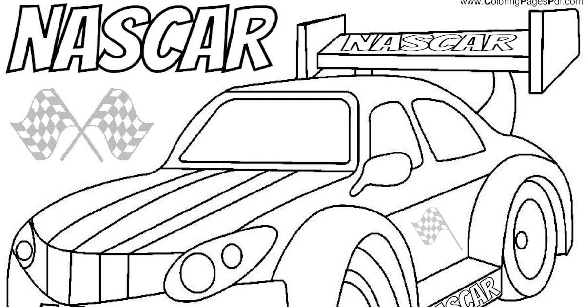 Nascar coloring pages rcoloringpagespdf