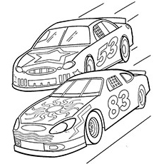 Top race car coloring pages for your little ones