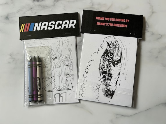 Nascar coloring pages racing coloring sheets party favors