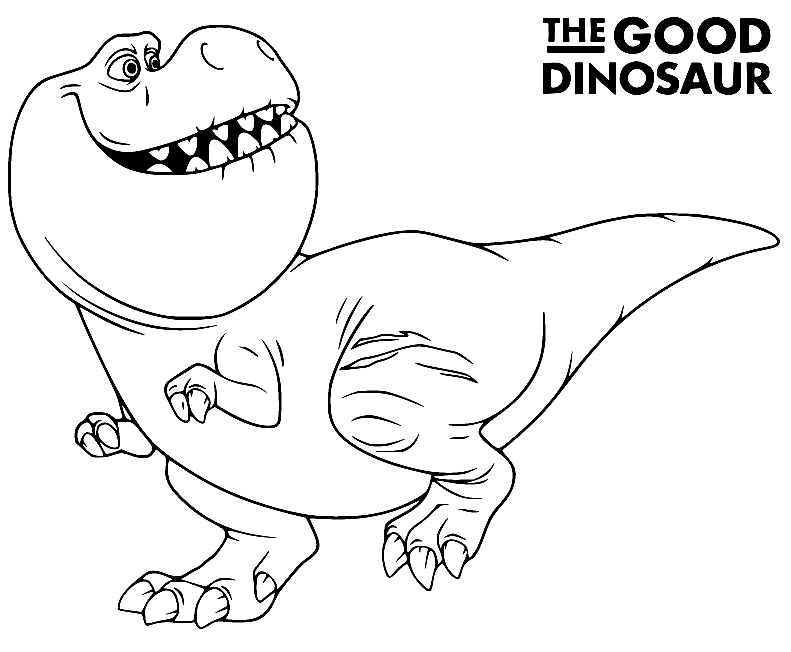 The good dinosaur coloring pages printable for free download