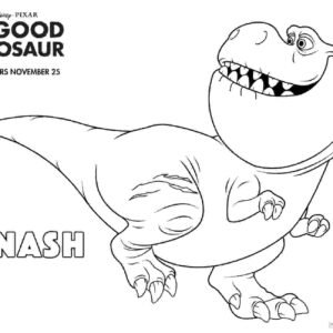 The good dinosaur coloring pages printable for free download