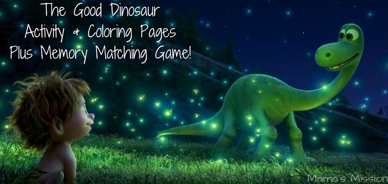 The good dinosaur activity coloring pages plus game