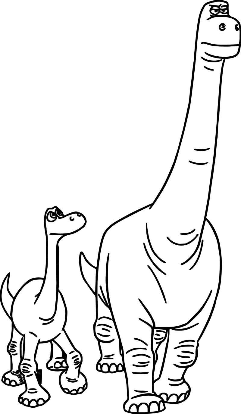 The good dinosaur coloring pages