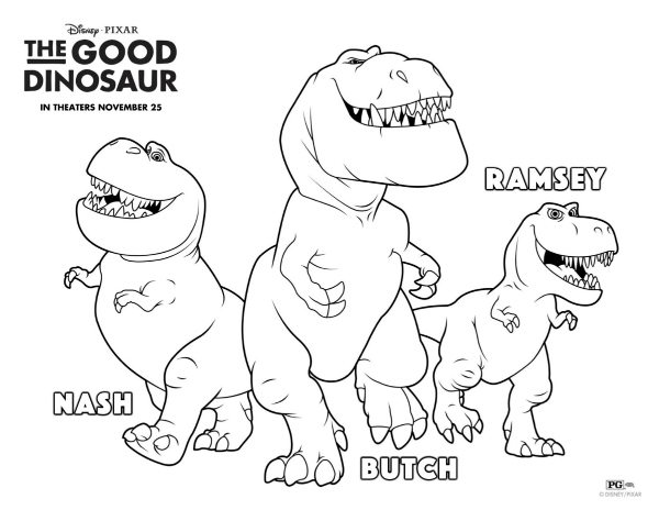 The good dinosaur nash butch ramsey coloring page