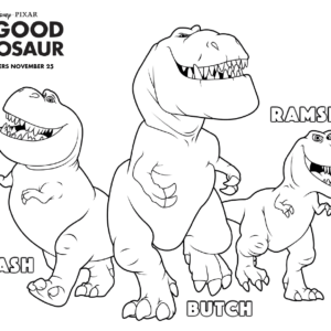The good dinosaur coloring pages printable for free download