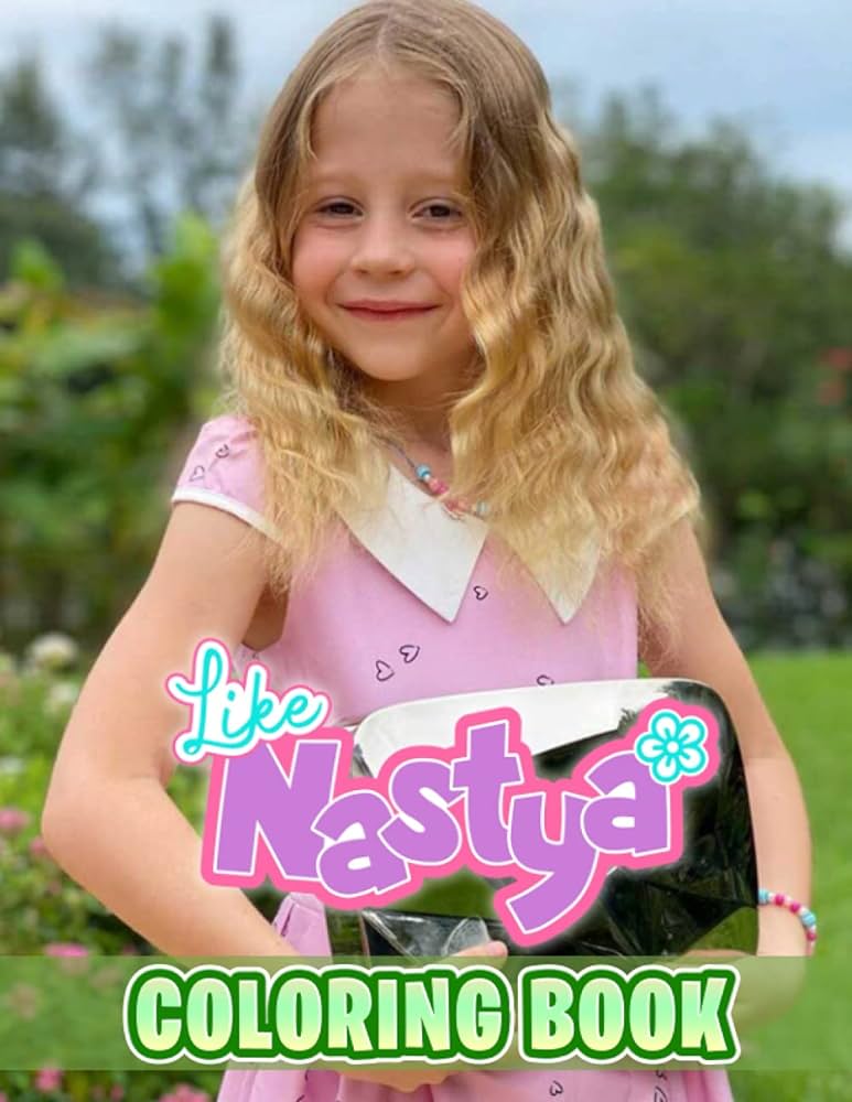 Nastya coloring book interesting coloring book suitable for all ages helping to reduce sess after studying working tiringâ giant great pages with premium quality images voisin christine kitap