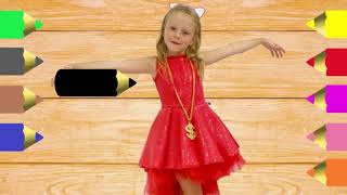 Nastya dress coloring pagesð