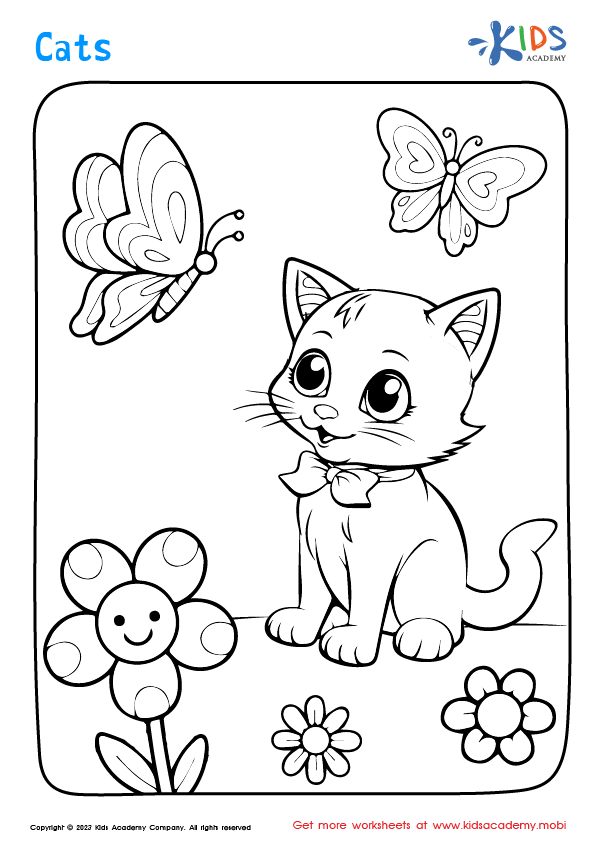 Printable cats coloring pages for grade