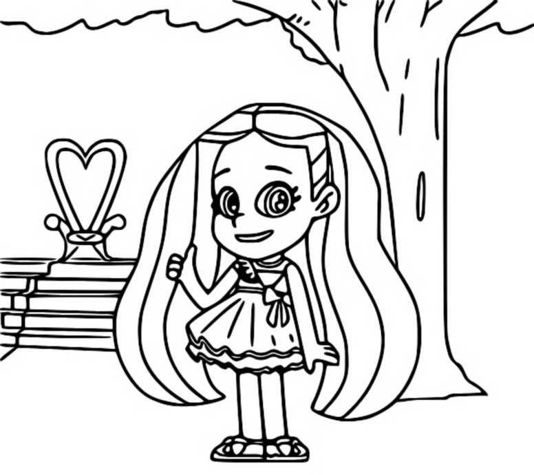 Coloring page youtubers kids diana show
